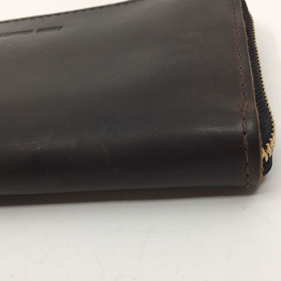 Portland Leather Goods Grizzly Zip Around Accordion Long Wallet - Picture 9 of 17